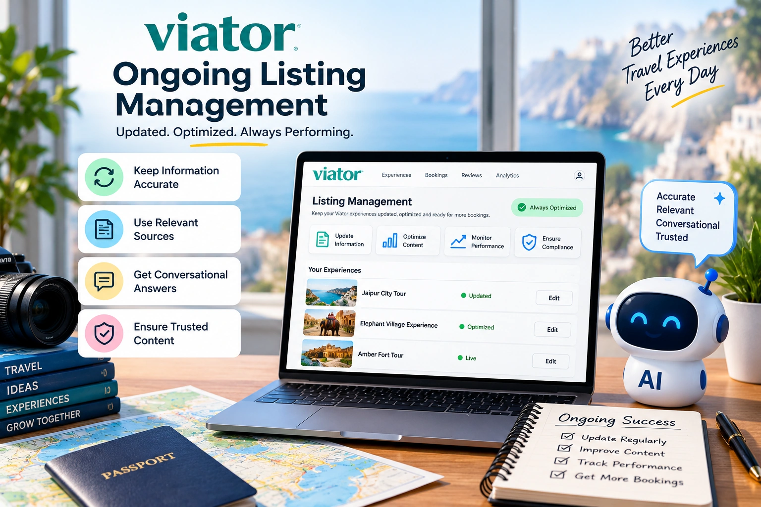 Ongoing Viator Listing Management