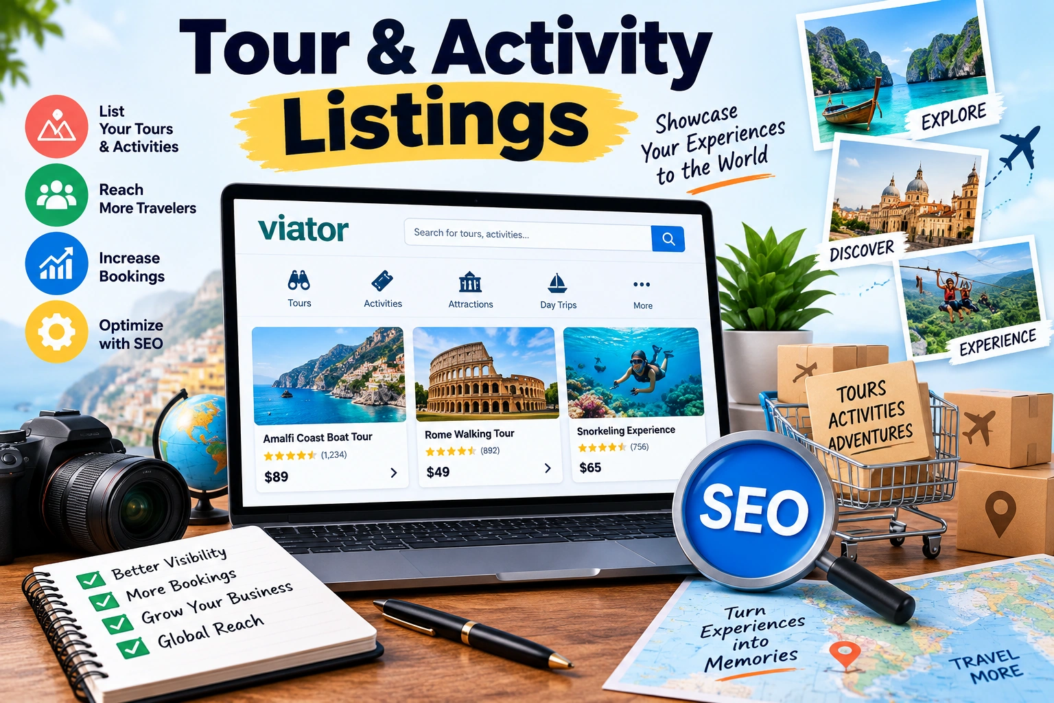 Tour & Activity Listings