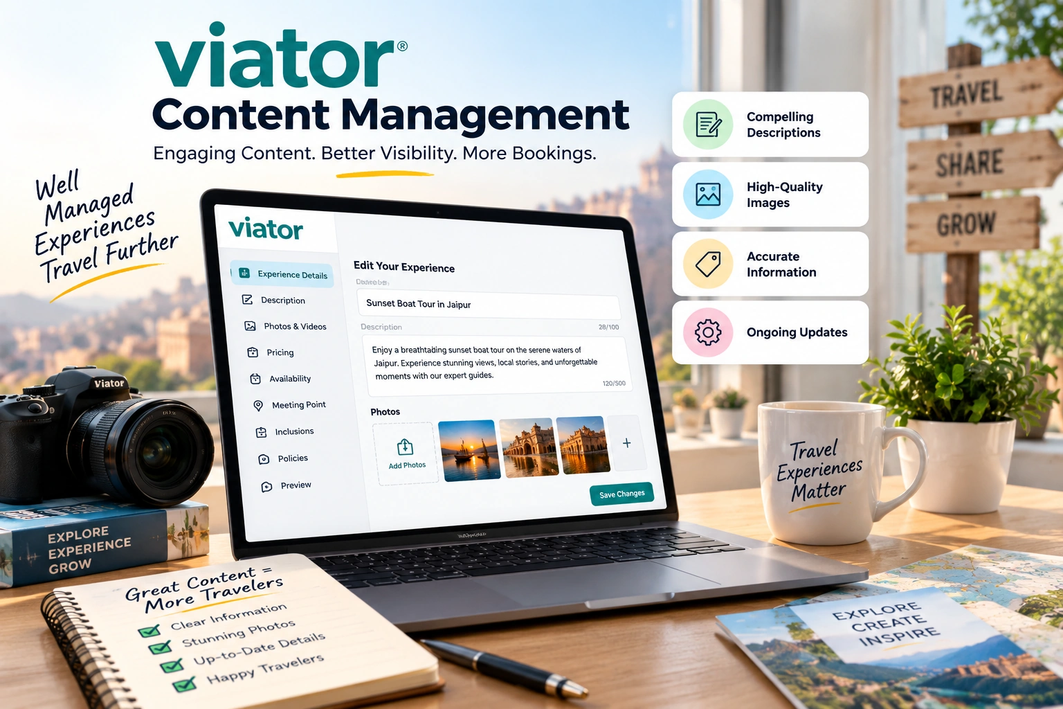 Viator Content Management