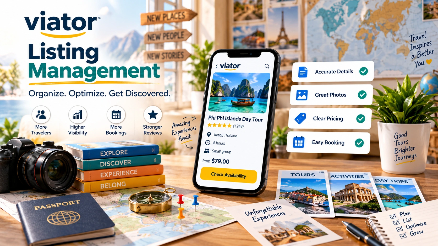 Viator listing management