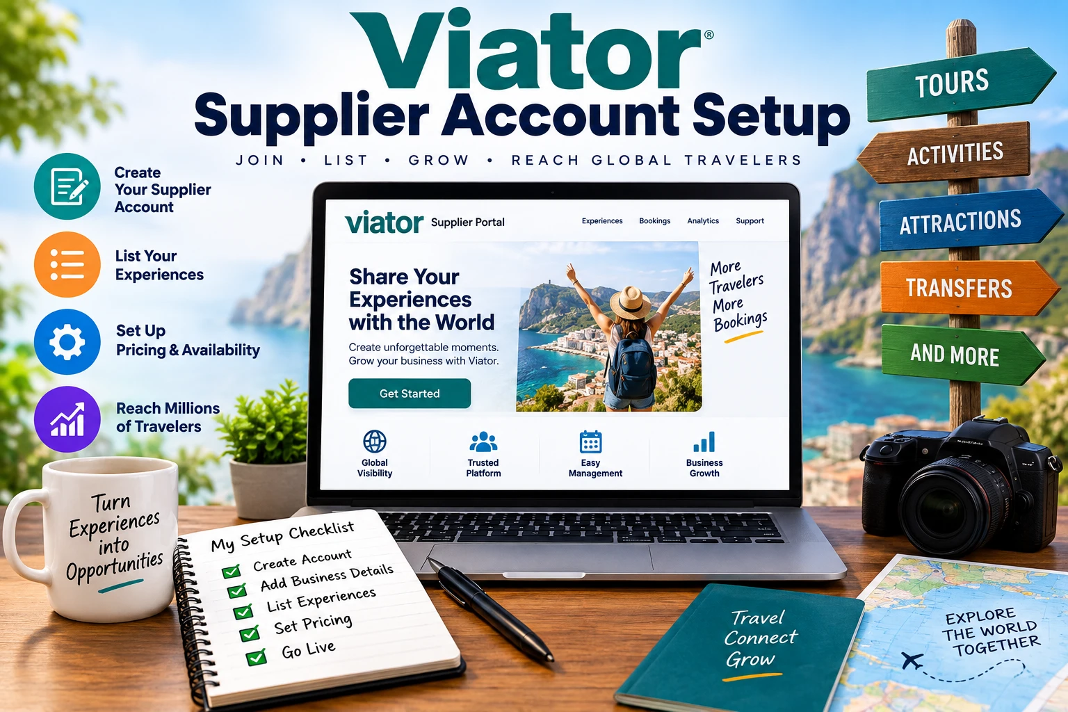 Viator Supplier Account Setup